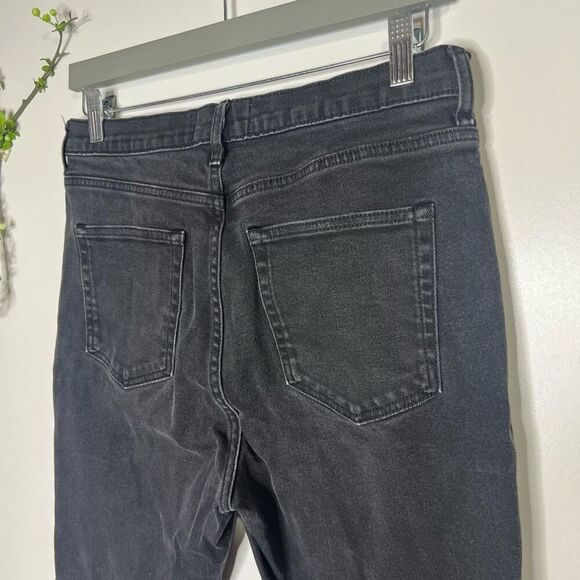 Everlane Black Jeans Raw Hem Sz 31 R - Picture 6 of 9